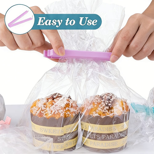 Colorful 16pcs Food Bag Sealing Clips, 3 Sizes Plastic Food And Snack Storage Clips, Suitable for Bread, Snacks, Cereal, Kitchen Home Pantry Sealing Bag Clips